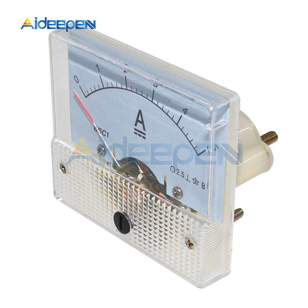 DC Analoges Panel Voltmeter Amperemeter Amp Volt Messgerät 85C1 30V 50V 5A 10A