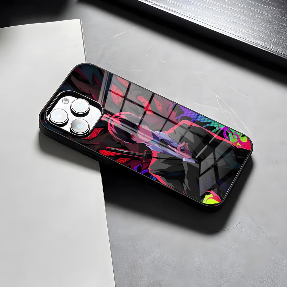 Chainsaw Man Phone Case For IPhone 17 Pro Max 15 Pro 16 14 Plus 12 13 Mini 11 Pro Shockproof Glass Cover