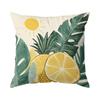 Pcs Hot Fruit Leaves Singlesided Printed Pillowcase Cushion Coversuitable For Living Roombedroomcar Decoration