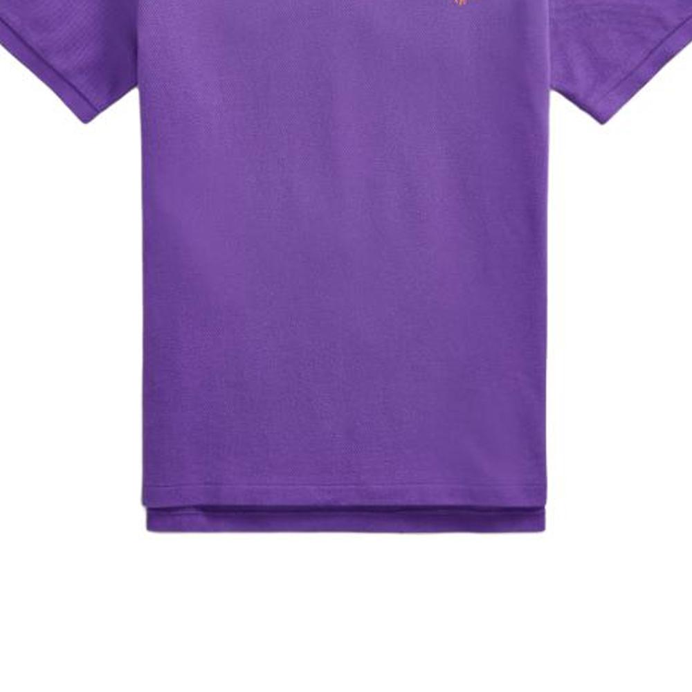 Polo Ralph Lauren Solid Color Cotton Polo Shirt With Small Pony Embroidery Men Tops Purple MNPOKNI1N822265-510