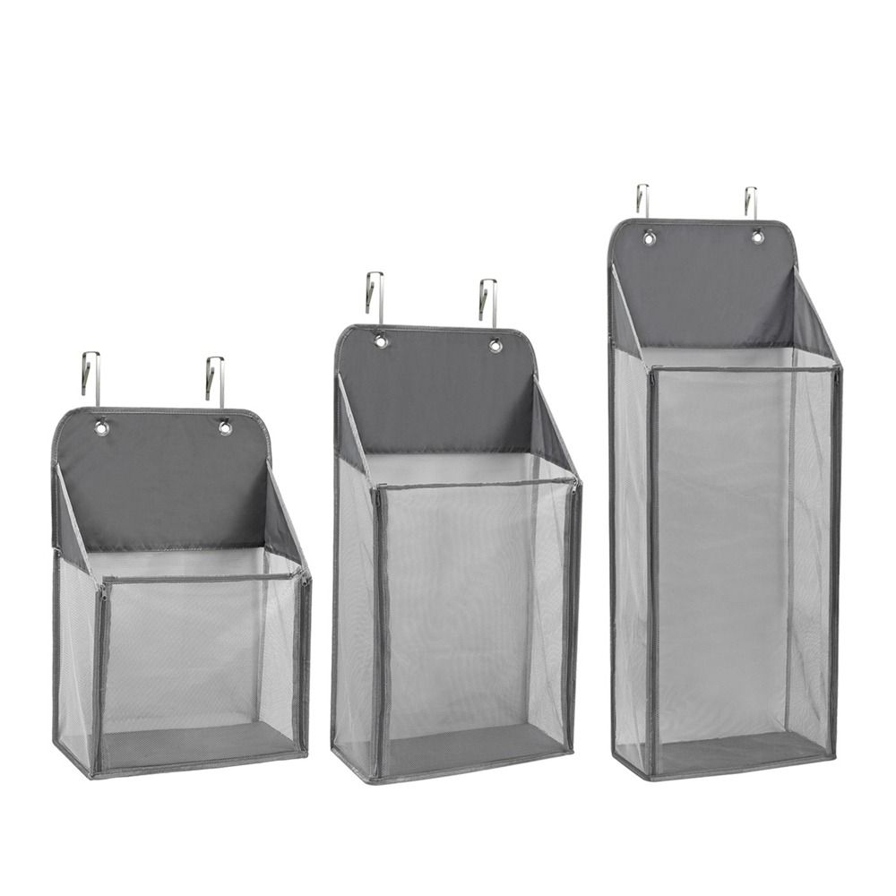 Prostorově úsporný závěsný koš na prádlo za dveře Velkokapacitní taška na špinavé oblečení Koupelna