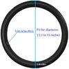 Universal Black Car Steering Wheel Cover: RPKEY 13.5 To 15 Inches Silicone Steering Cover Compatible With Most Car Models Including Round D Shape