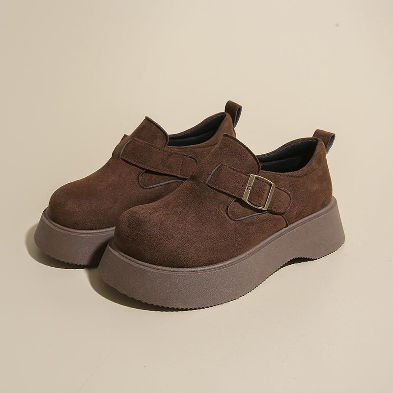 Mote CRLAYDK Designer Plattform Loafers for Kvinner Chunky Slip On Penny Komfort Casual Mote Business Damer Arbeid Mellomhæler Sko