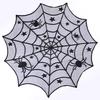 Halloween Black Lace Spiderweb Table Cloth Table Covers Window Hanging Horror Halloween Party Decora