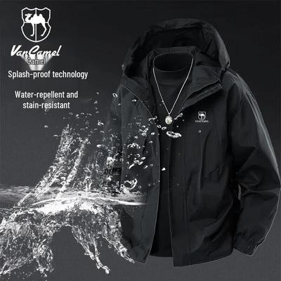 VANCAMEL Herren Frühling Herbst Outdoor Winddicht Wasserdicht Freizeitjacke