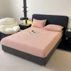 Winter Warm Coral Fleece Fitted Sheet Elastic Mattress Cover Couple Thick Bed Linens Luxury Double Bed King Size 150x200