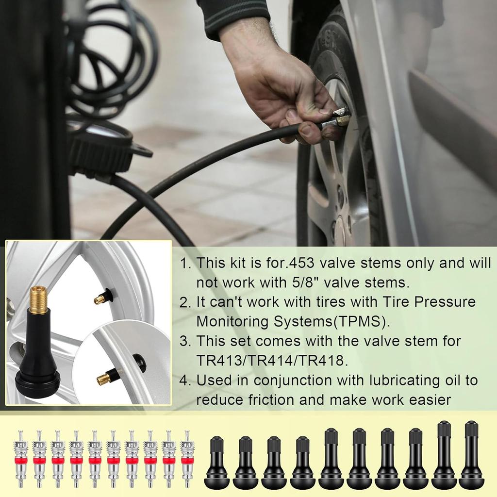 38PCS Tire Valve Stem Core Quickly Replacement Tool Kit,Quick Change Tire Valve Tool Kit For Replacing Leaky Valves In Cars,Trucks,ATVs,Etc.With