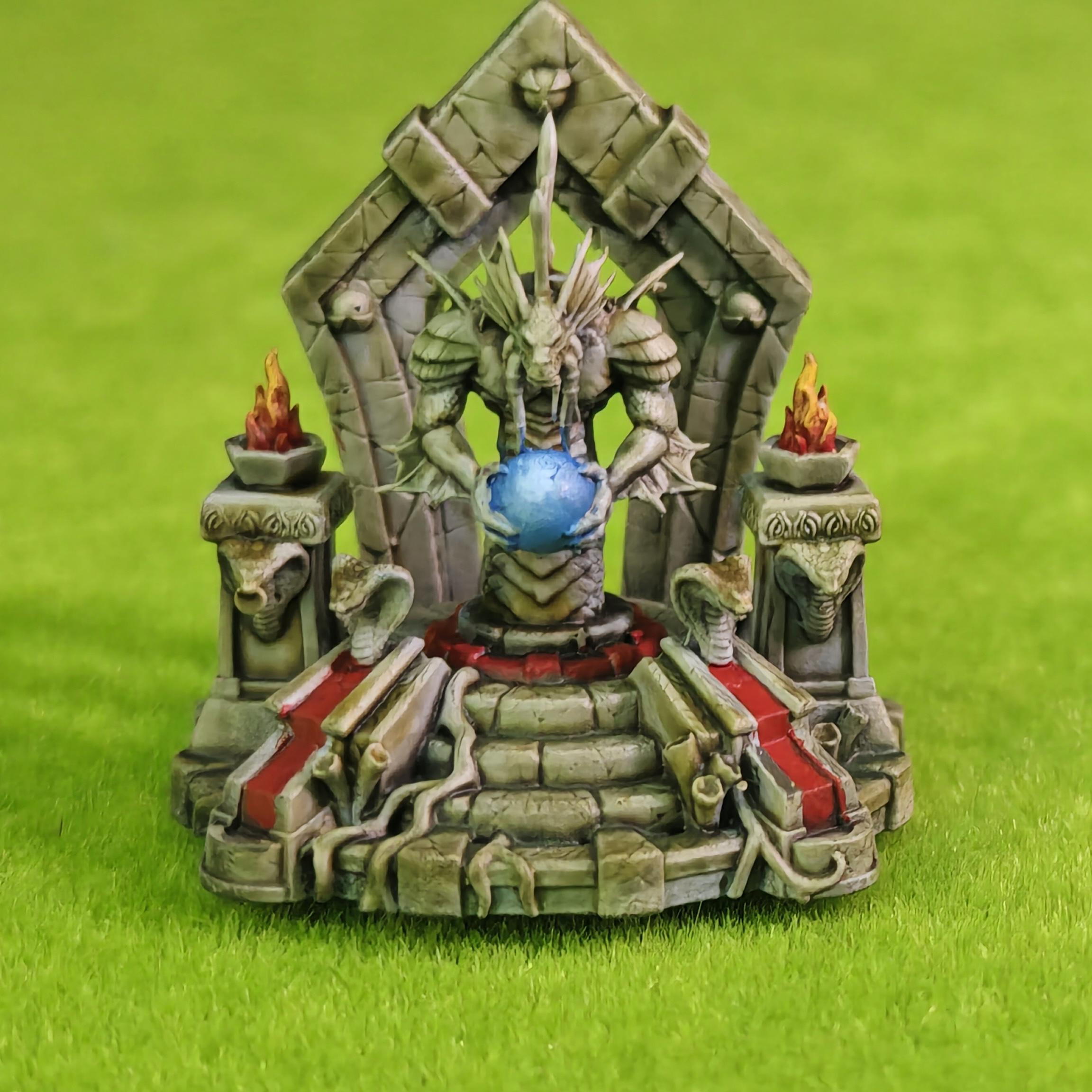 

World of Warcraft Orc Barracks Armory figure model Naga Neutral Structure: Abyssal Altar Model Miniature Model Ornament