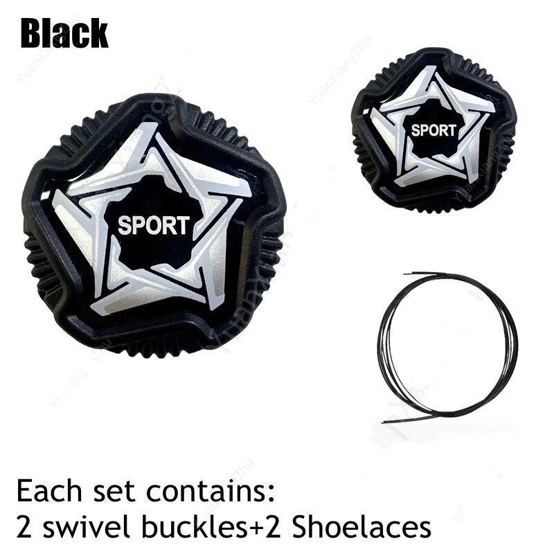 1Pair Automatic Shoelaces Without Ties Swivel Buckle Elastic Laces Sneakers Adult Kids Tennis No Tie Shoe Laces Shoe Accessories