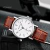 Men Dress Watch Watches Chronograph Casual Analog Quartz Movement Belt Strap Wristwatch Gift for Boyfriend Father Sleek
