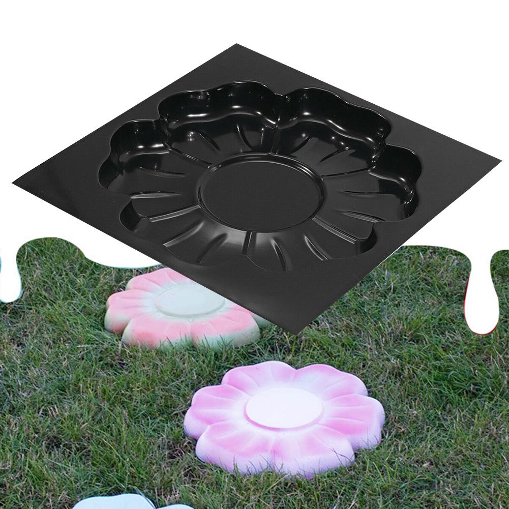 Garden Decorative Stepping Stone Flower Mould Pavement DIY  Tool