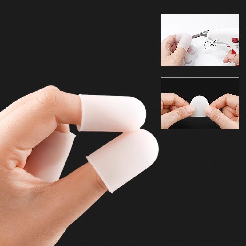 5/10 Pezzi/Set Proteggi Dita in Silicone Durevole Copridita Pollice Tazza Punta Dita Protezione Mano Protezione Dita Taglio Coltello Ditali