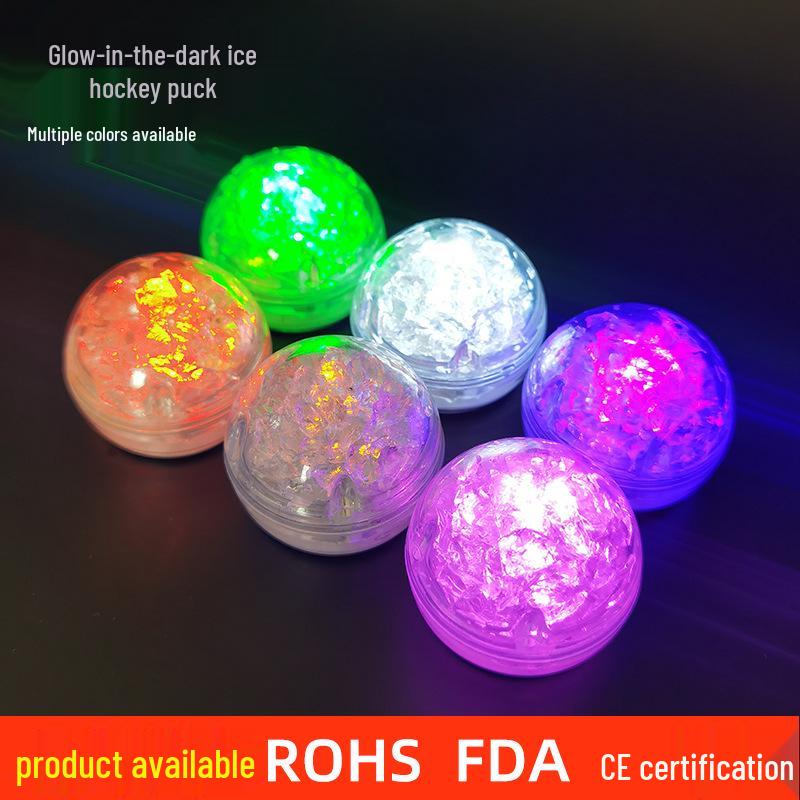 LED Ice Cube Bath Toys - Water-Activated Light-Up Balls for Babies, Bars, and Events