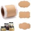 300 Stück Vintage Kraft Etiketten, Selbstklebende Etiketten, Kraftpapier Klebeetiketten, Für Party Aufkleber, DIY Verpackung, Einmachgläser, Geschenk @BUGU