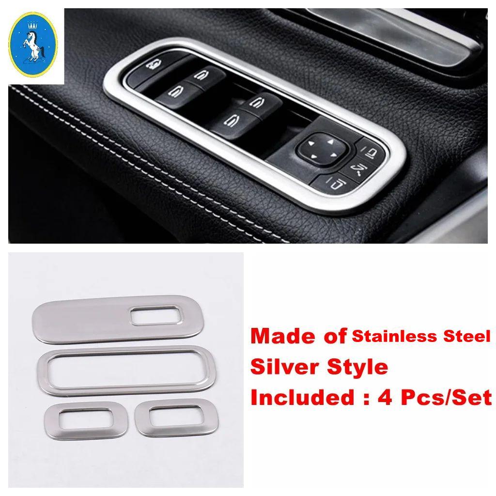 ABS Auto Interior Glass Window Lift Switch Button Panel Decor Cover Trim Accessories For Benz A Class W177 A200 A220  - 2024
