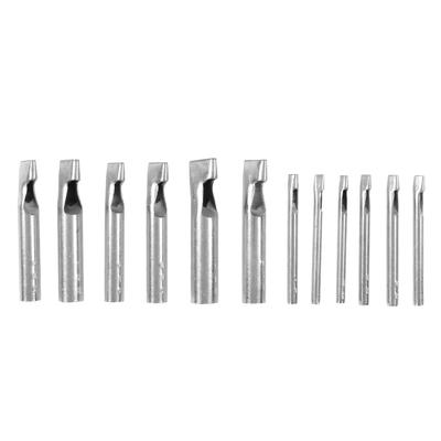 12pcs Leather Punch Accurate Diameter One Piece Chip Hole Manual Operating High Carbon Steel Belt Hole Puncher