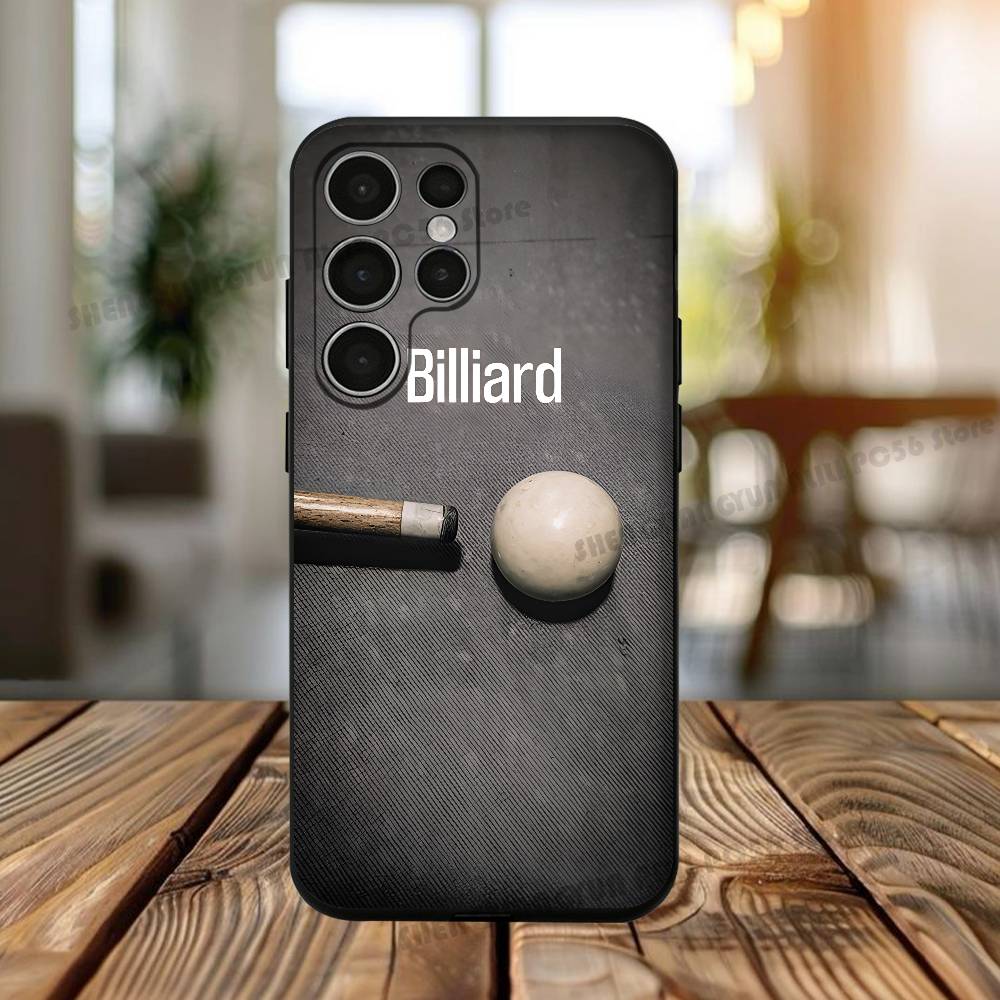 

Sport Billiards Silicone Case For Samsung S25,24,23,22,21,20 Plus Ultra 5G Lite Shockproof Cover Samsung S225G
