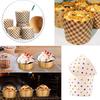 Disposable Baking Cups with Lids Aluminum Foil Cupcake Liners Colorful Polka Dot Paper Muffin Holders Round Cupcake Molds