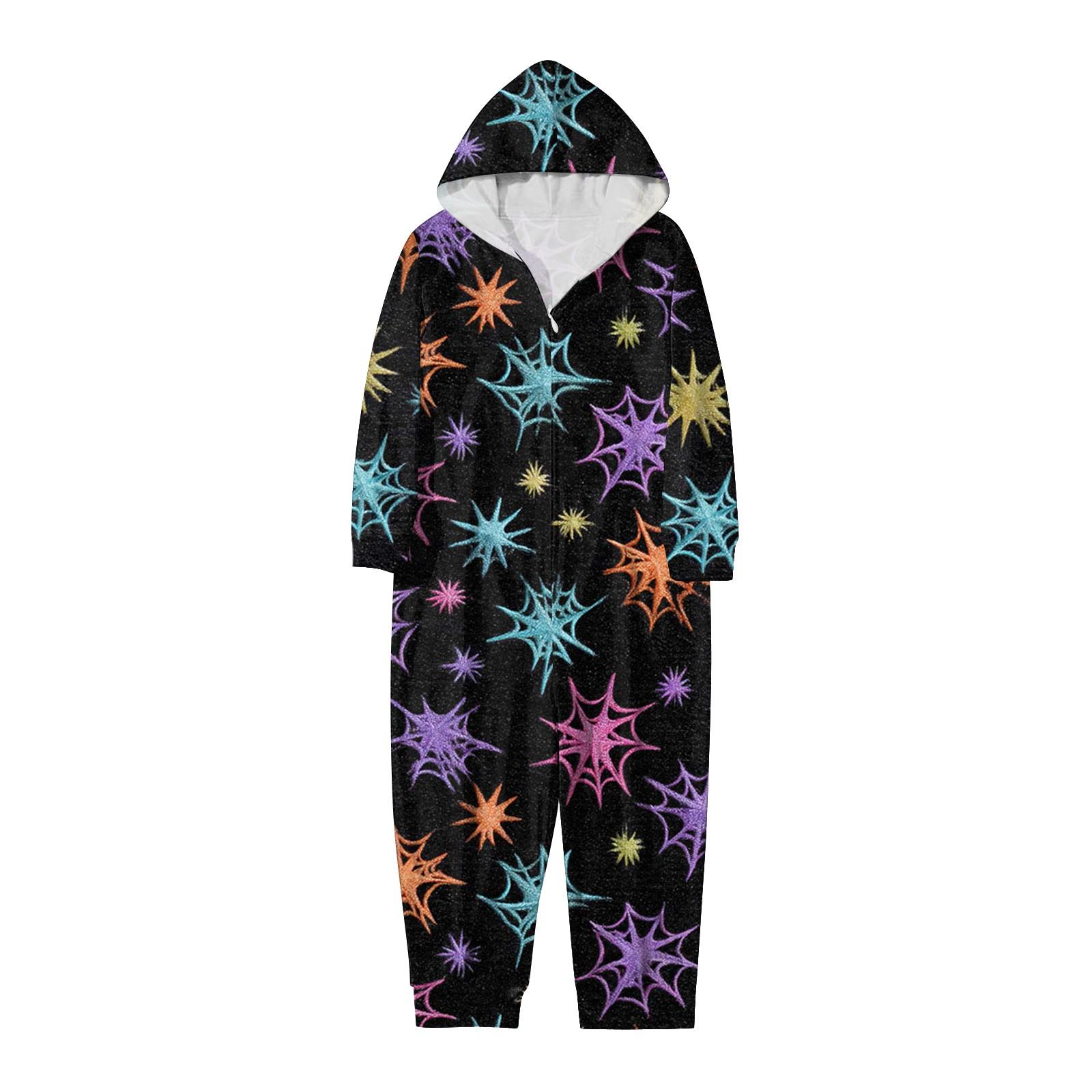 

Комплект комбинезона на молнии с капюшоном и длинными рукавами для всей семьи с принтом на Хэллоуин 10 Years