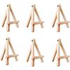 Eduway 8 Inch Mini Wooden Easel Tripod Stand for Sketch Accessories/Natural Craft/Art/Painting/Mini Canvas/Business Card