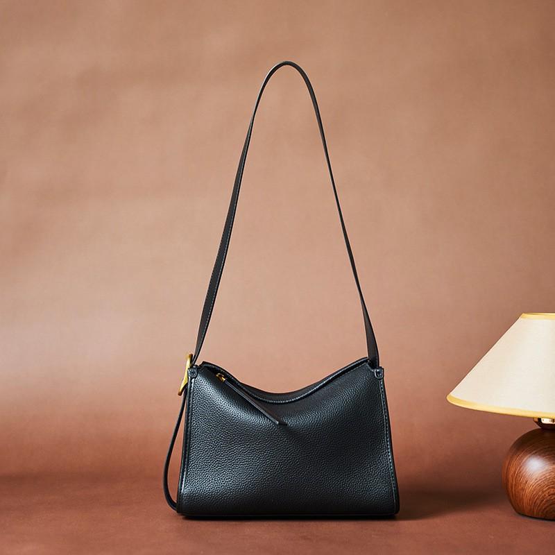 Fashion TOGO Top Layer Cowhide Small Square Bag Genuine Leather Women's Trendy Versatile Single Shoulder Crossbody
