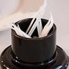 Ceramic Red Fruit Toothpick Dispenser Dental Floss Toothpick Holder Home Office Restaurant Kitchen Desktop Toothpick Organizer Container