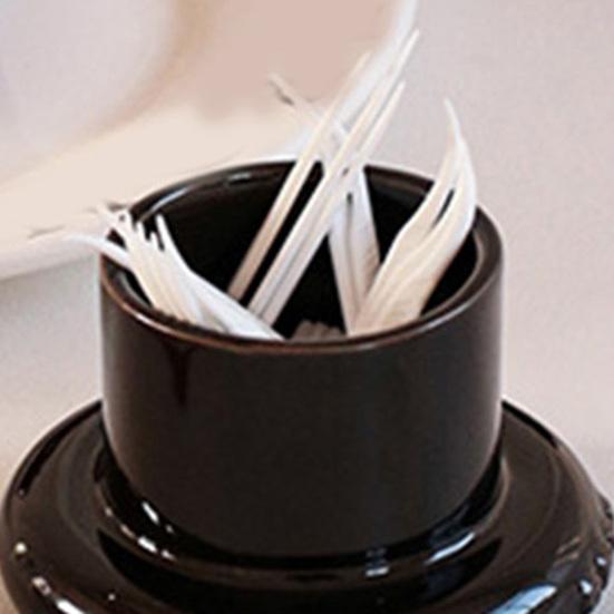 Ceramic Red Fruit Toothpick Dispenser Dental Floss Toothpick Holder Home Office Restaurant Kitchen Desktop Toothpick Organizer Container