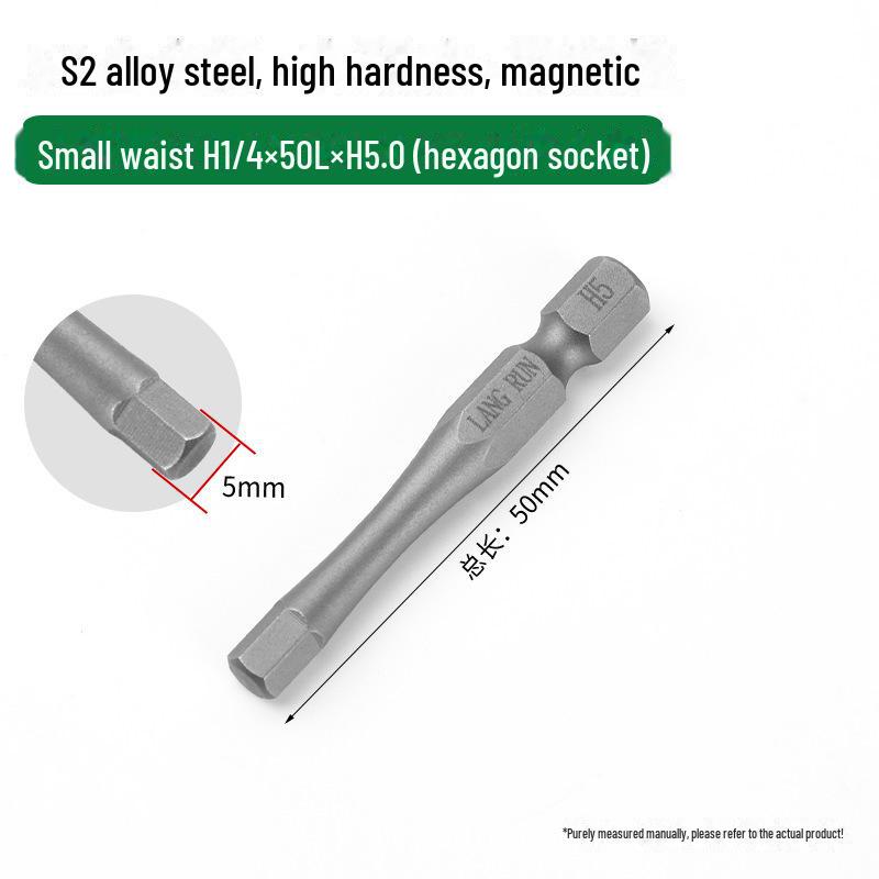 Taiwan S2 Steel Hardened Hexagonal Screwdriver Bit, Phosphate Gray Finish