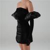 Long Puff Sleeve Off Shoulder Autumn Winter Elegant Evening Party White Black Mini Dress Sexy Women Kawaii Dresses