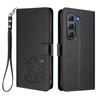 Applicable INFINIX HOT 60 PRO+Phone case with heart-shaped cat design, solid color, cute protective cover
