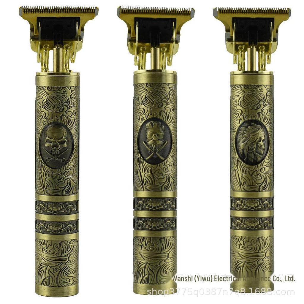 USB Charging Retro Buddha Dragon & Phoenix Hair Clipper T9 - Carving & Trimming Electric Clipper