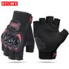 SUOMY Summer Men Half Finger Motorcycle Gloves Women Red Non-slip Motocross Racing Fingerless Gloves Moto Biker Cycling Gloves