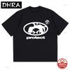 Unisex Tshirt 100 Pure Cotton Top Summer Harajuku Short Sleeved Tshirt Protect Wild Rhino Silhouette Graphic Oversized Tshirt