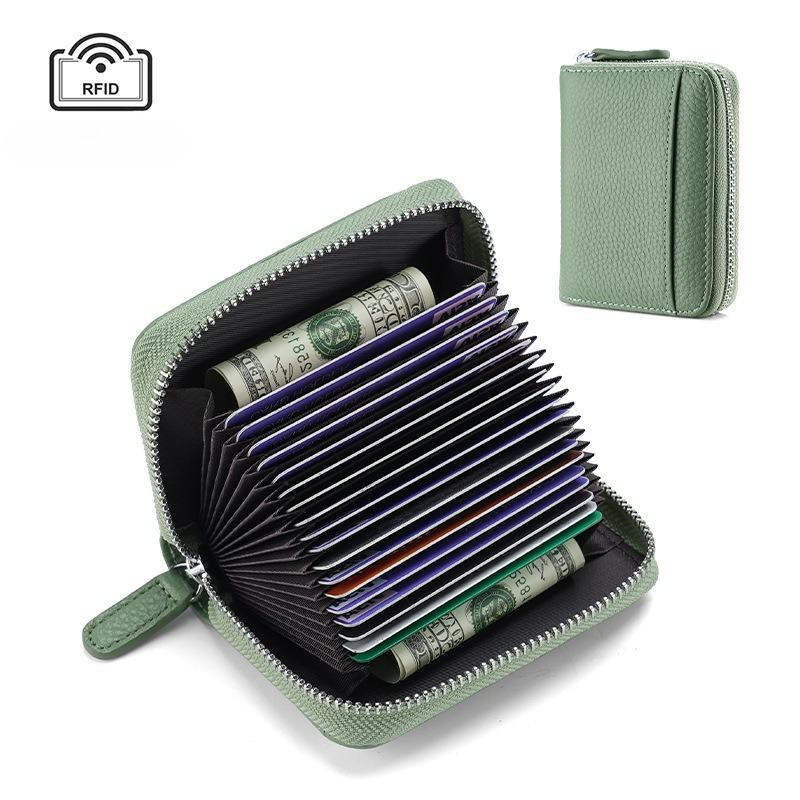 RFID card bag, 20 slots anti-theft credit card holder coin wallet, business card bag, change bag