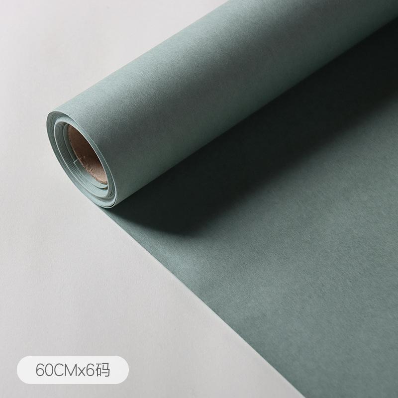 60cmx6yards/1rotolo Carta da Imballaggio Monocolore ad Alta Texture Pellicola Opaca Carta da Regalo per Bouquet di Fiori Bobina Carta da Imballaggio Fai da Te
