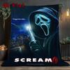 Scream 2D Flat Pattern Flannel Blanket High Quality All Seasons Warmth and Comfort Perfect for Christmas Gifts.SMT0917374