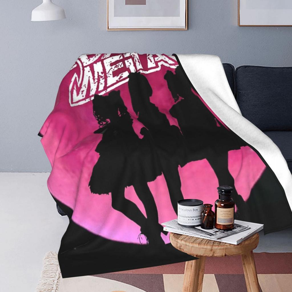 Babymetal Combination Blankets Flannel Sofa Throw Blanket Multi-function Throw Blankets for Couch Bedding Throws Bedspread Quilt