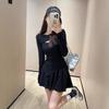 High-waisted Hottie Skirt, Women's Autumn Wear, High-end Sexy Top and Skirt Two-piece Set