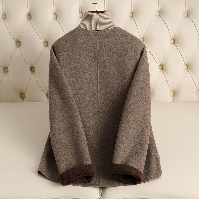 Double-sided cashmere coat women's short autumn and winter new woolen coat women's small