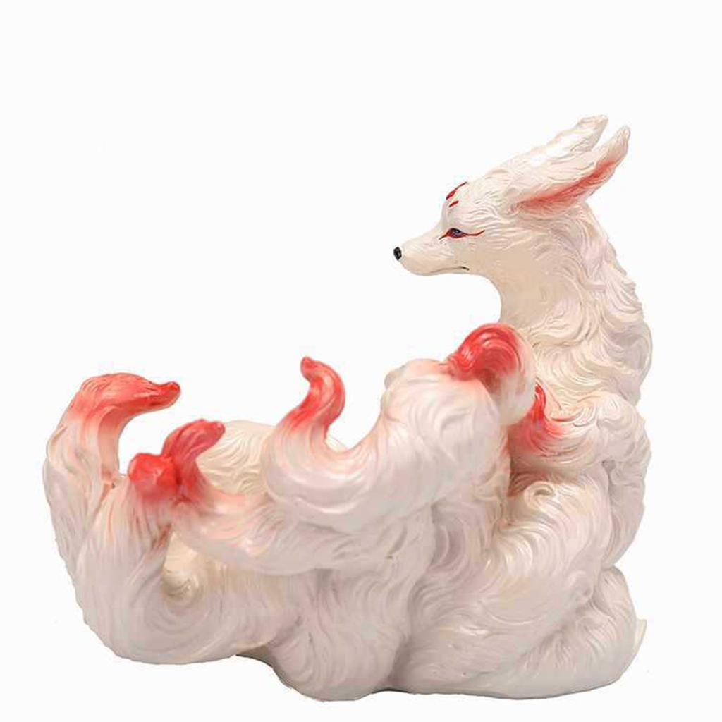 Nine Tailed Ornament Small Nine Tailed Spirit Buddha Hall Statue Home Decoration Desktop Ornament