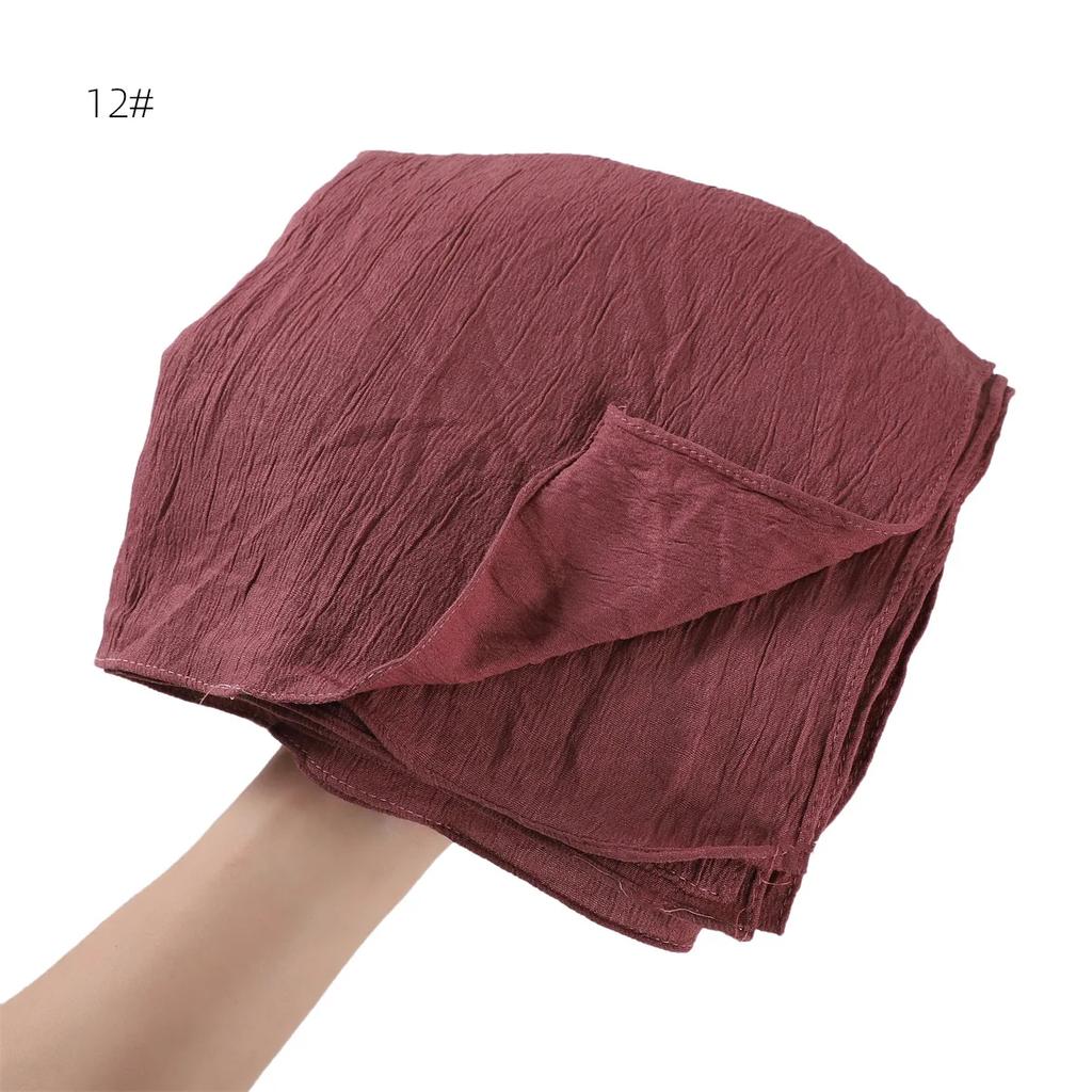 Women Premium Jersey Headbands Solid Clinket Hijab Scarfs Lady Muslim Hijab Head Wrap Scarves Fashion Long Scarf Shawls
