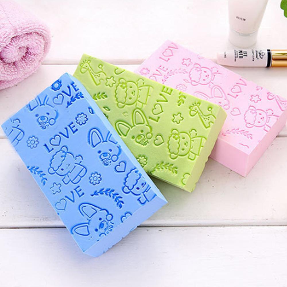 Bath Sponge Lace Printed Scrub Shower Baby Bath Scrubber Exfoliating Beauty Skin Care Sponge Face Cleaning Spa Bath Ball 1pc