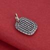 S925 Sterling Silver Heart Sutra Charm Pendant for DIY Beading and Wenwan Buddhist Beads.