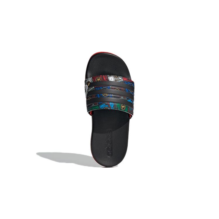 Kids' LEGO X Adidas Adilette Comfort K Slippers Black Red FY8835