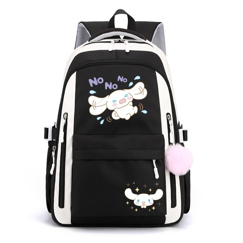 

Puppy print college style backpack student casual schoolbag large capacity student schoolbag average size