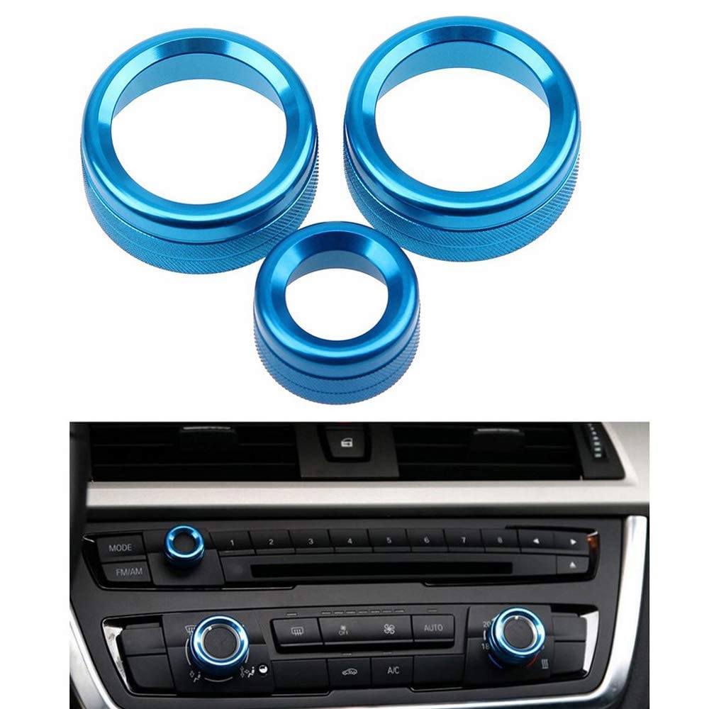 

Eaglerich 3 шт./лот Крышка переключателя с поворотной ручкой кондиционера автомобиля Кольцо регулировки воздуха синий