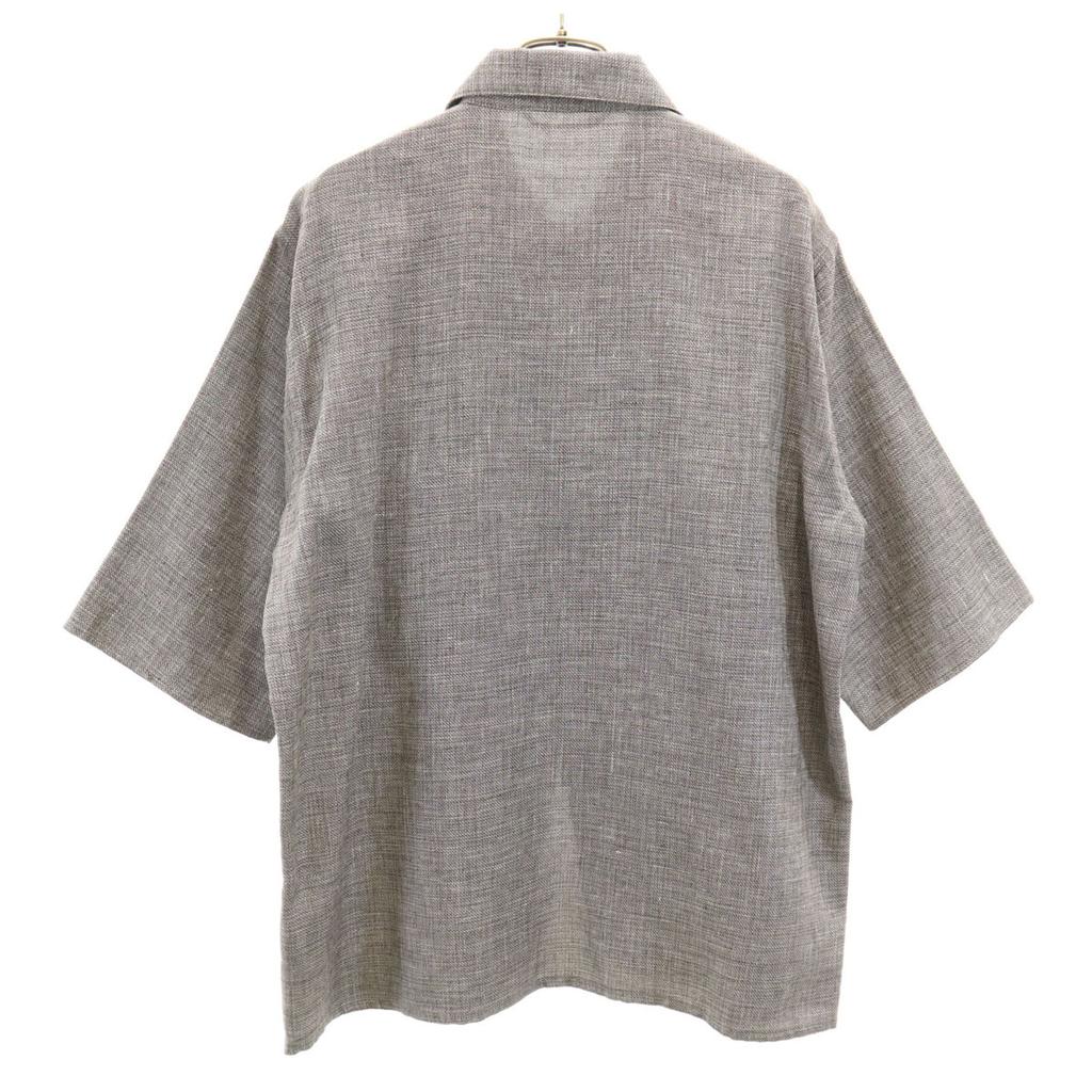 Unused SEEALL Made In Japan Linen Blend Five-quarter Sleeve Zip Shirt 3 Men's Used