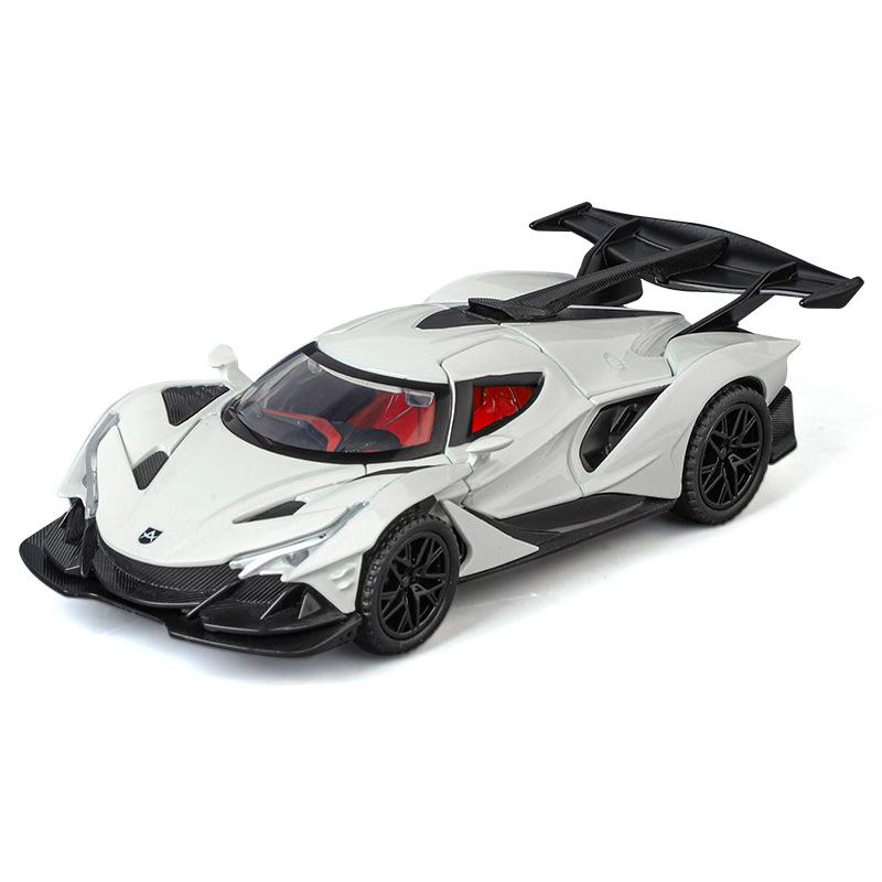 Modellino Auto Sportiva Apollo Intensa Emozione IE Scala 1/32 Metallo Pressofuso Veicoli Auto da Corsa Modellino Suono e Luci Giocattolo per Bambini Regalo