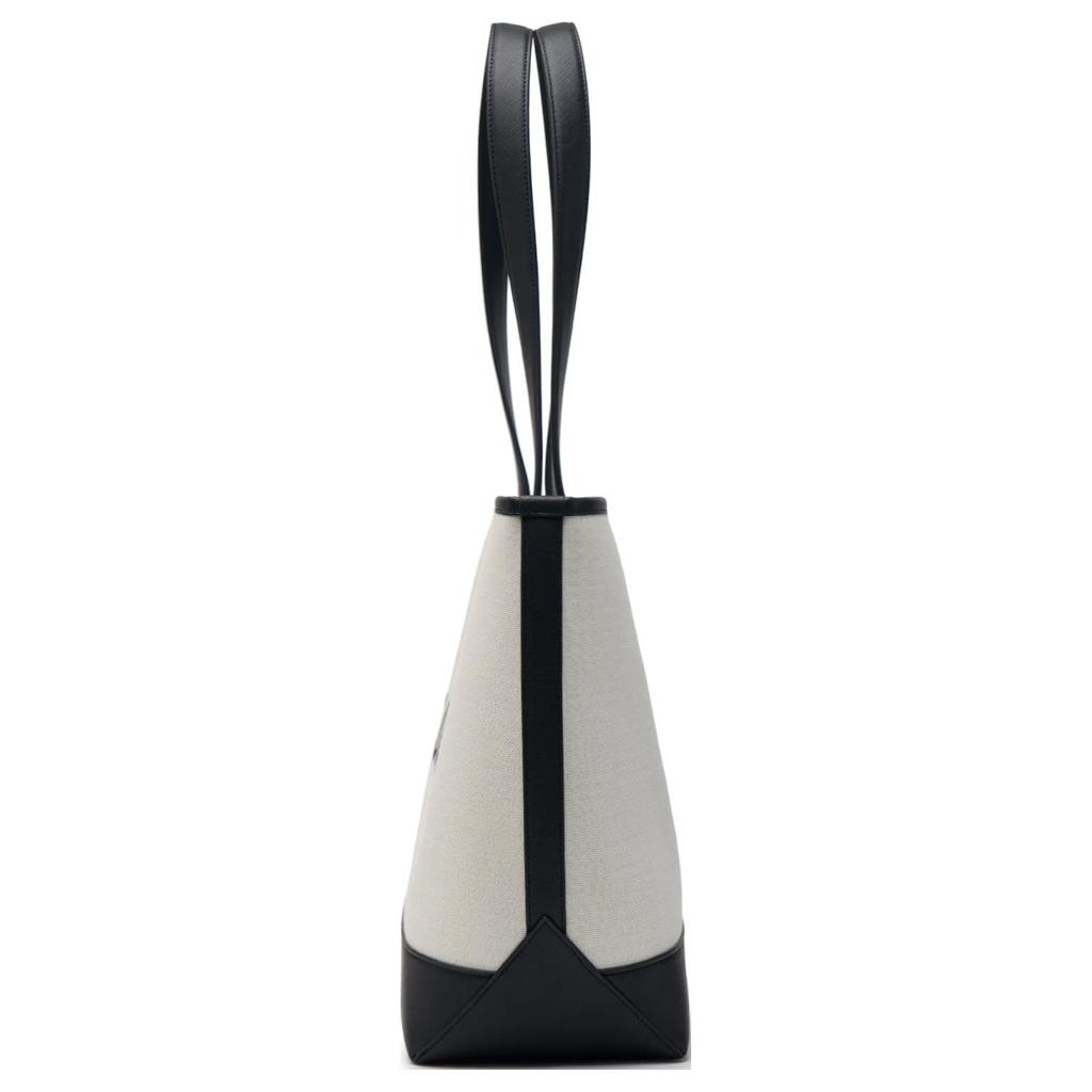 New MLB Polyester Blended Cotton Tote Travel Bag Student One Shoulder Handbag Regular Unisex Cream 3AORL104-07CRM