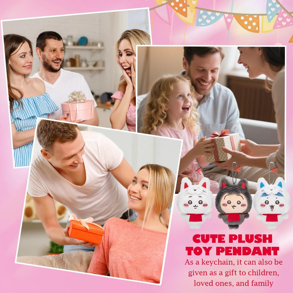 Desen animat Păpușă Drăguță Jucărie de Pluș Breloc Pandantiv Mic